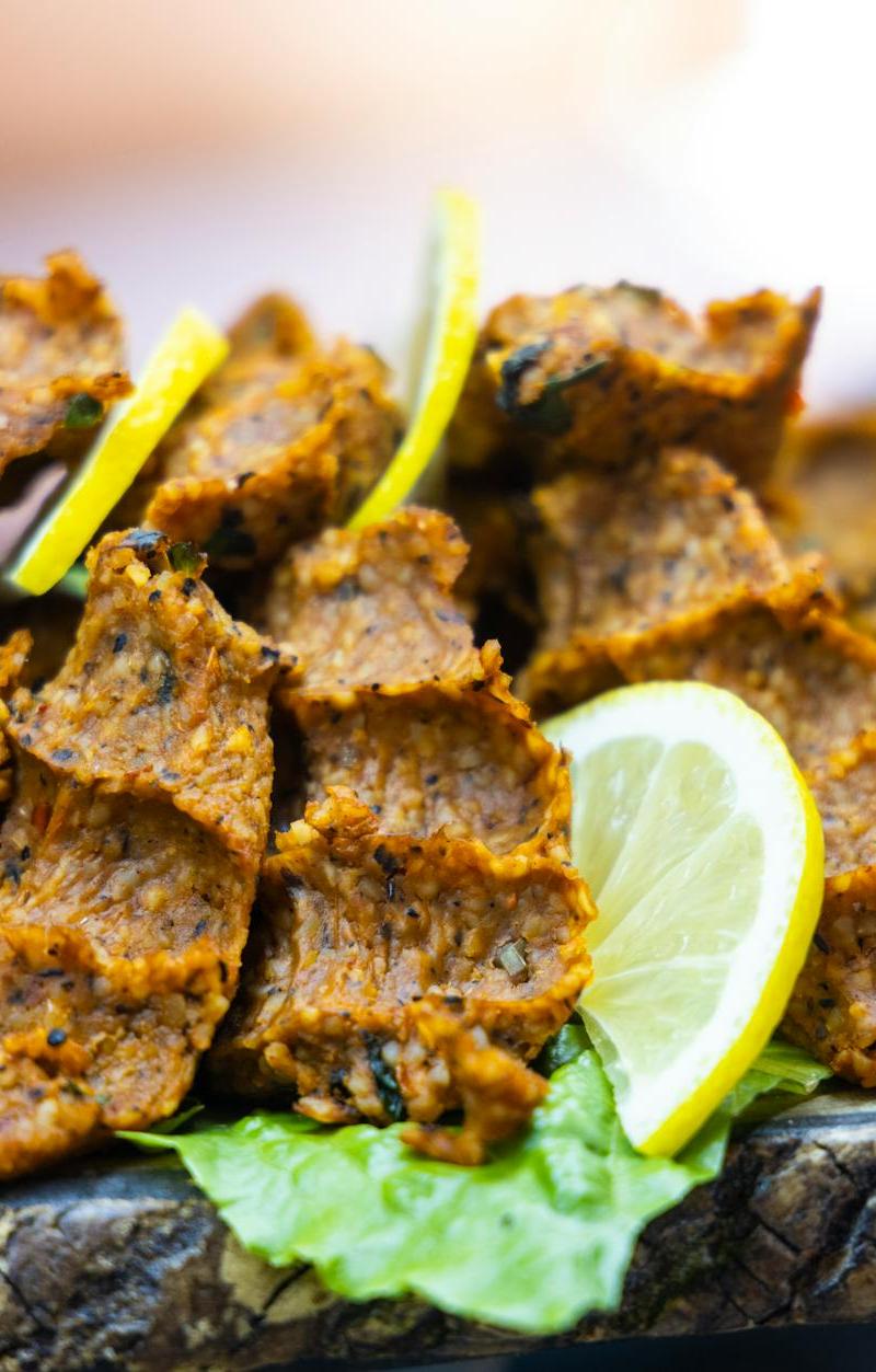 Crispy Lentil Balls with Lemon & Lettuce