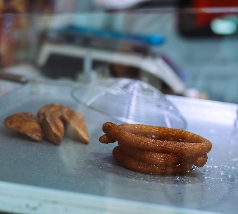Crispy Mandazi with Spicy Tomato Dip