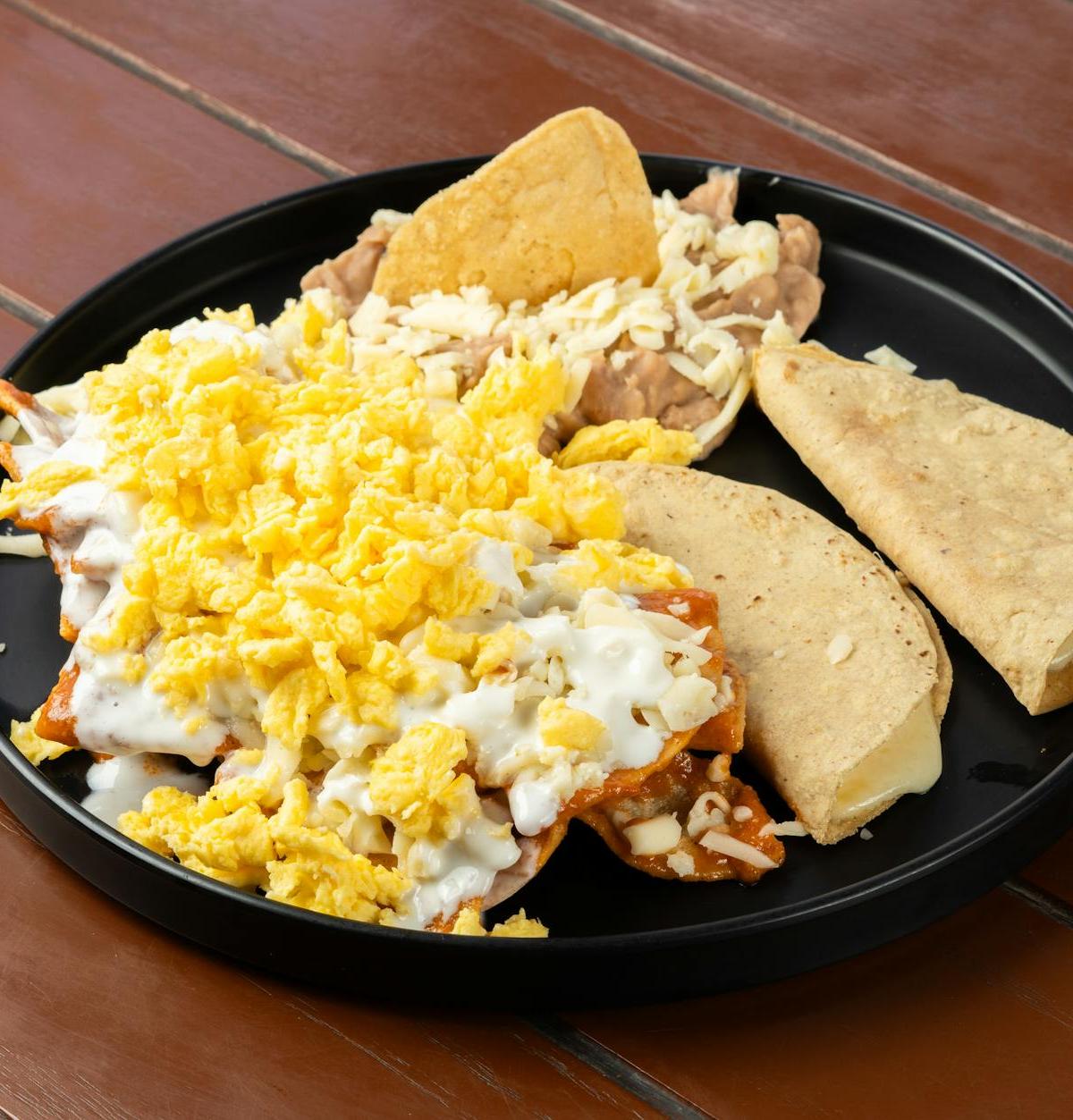 Crispy Migas with Peppers and Cheese