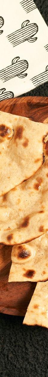 Crispy Missi Roti with Mint & Spiced Onions