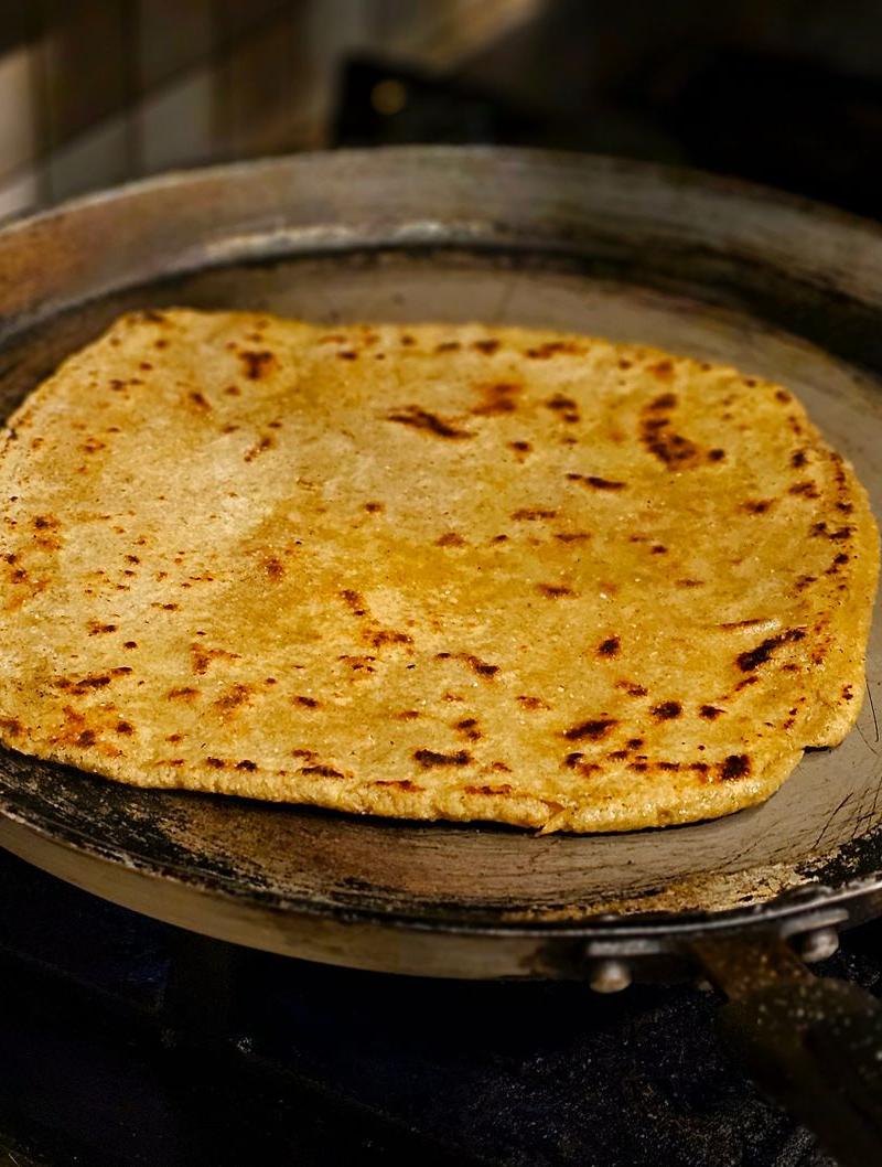 Crispy Missi Roti — Spiced Gram Flour Flatbread