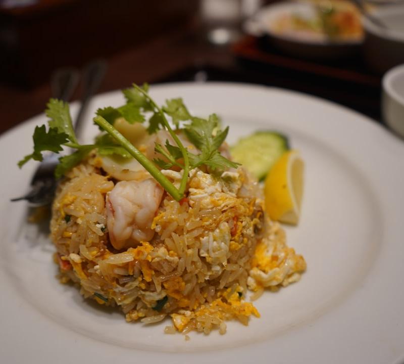 Crispy Mixed Fried Rice with Lemon & Cucumber