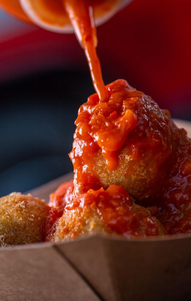 Crispy Mozzarella Balls with Marinara