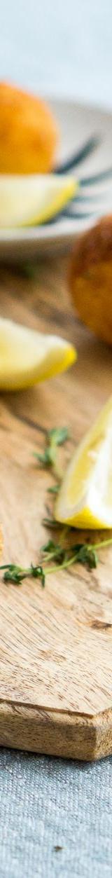 Crispy Mozzarella Supplì with Lemon