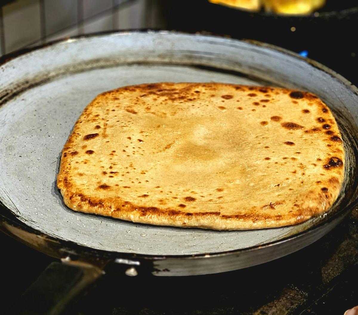 Crispy Msemen with Honey Drizzle