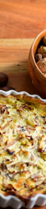 Crispy Mushroom & Walnut Tart
