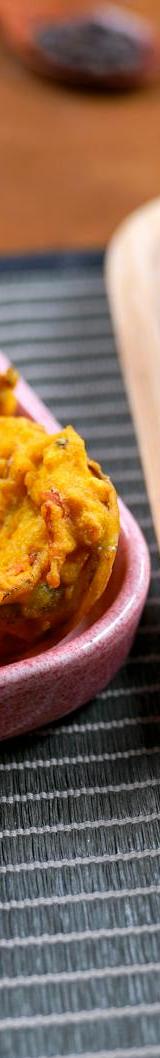 Crispy Onion Bhaji with Mint Chutney & Yogurt