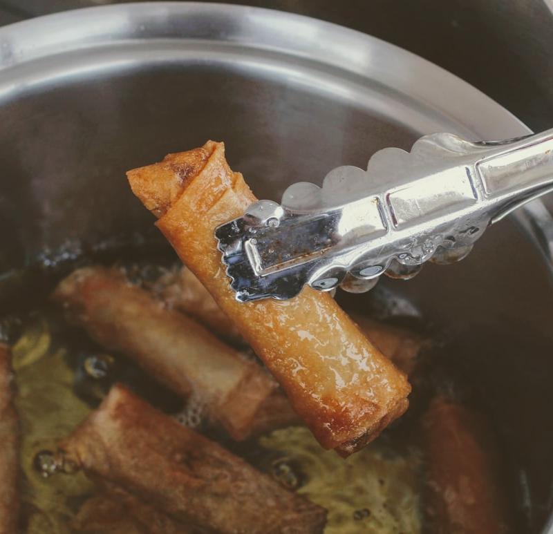 Crispy Pan-Fried Spring Rolls