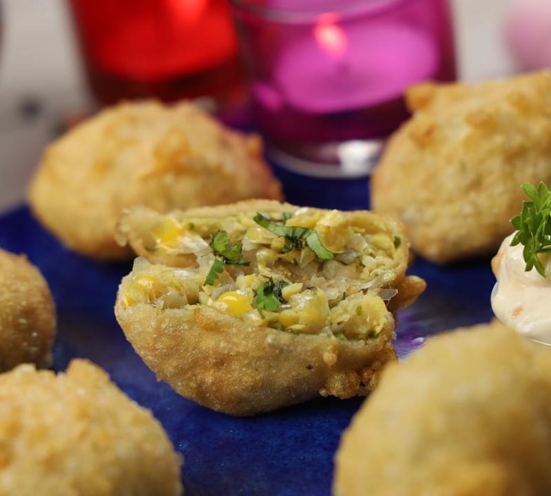 Crispy Papa Rellena with Avocado Dip