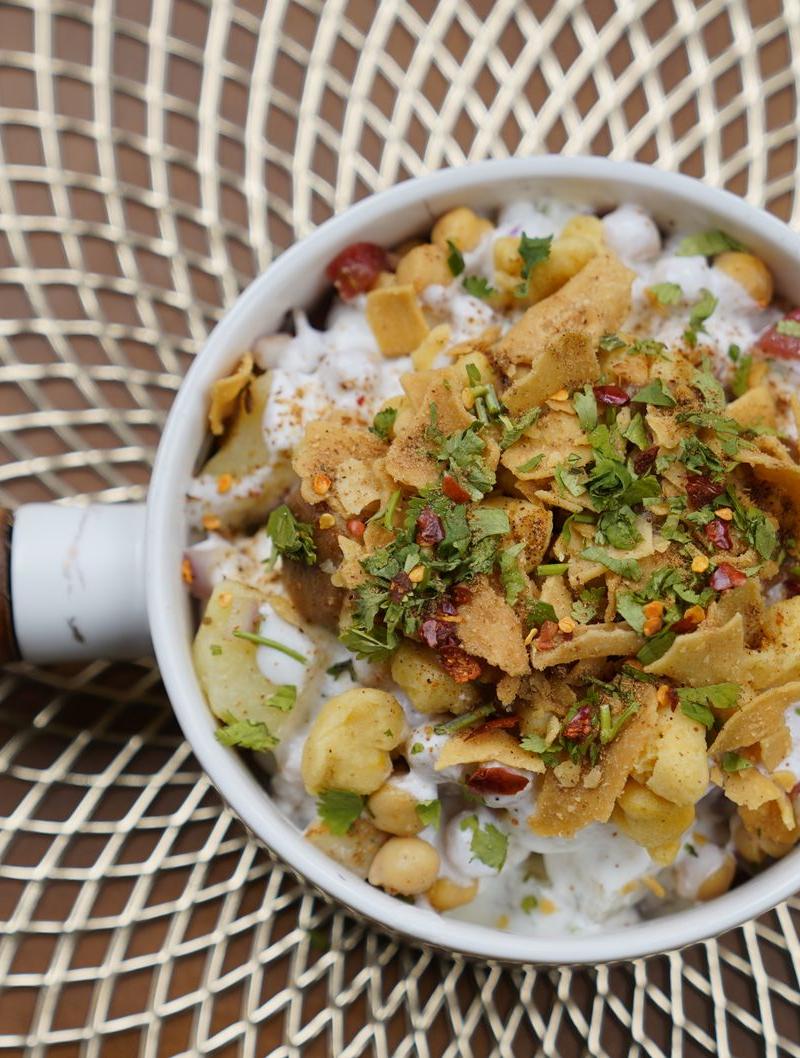 Crispy Papdi Chaat Bowl