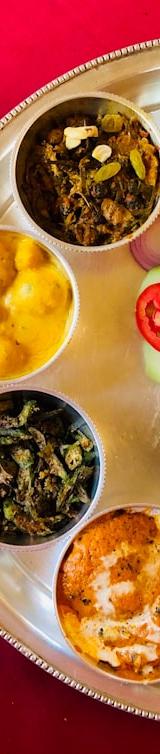 Crispy Paratha Breakfast Thali