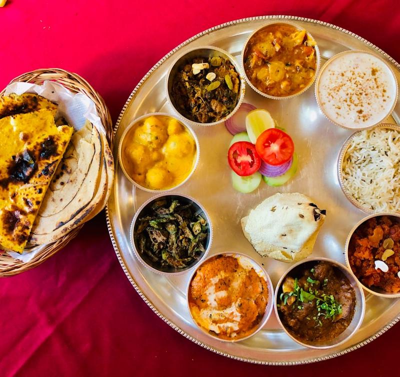 Crispy Paratha Breakfast Thali