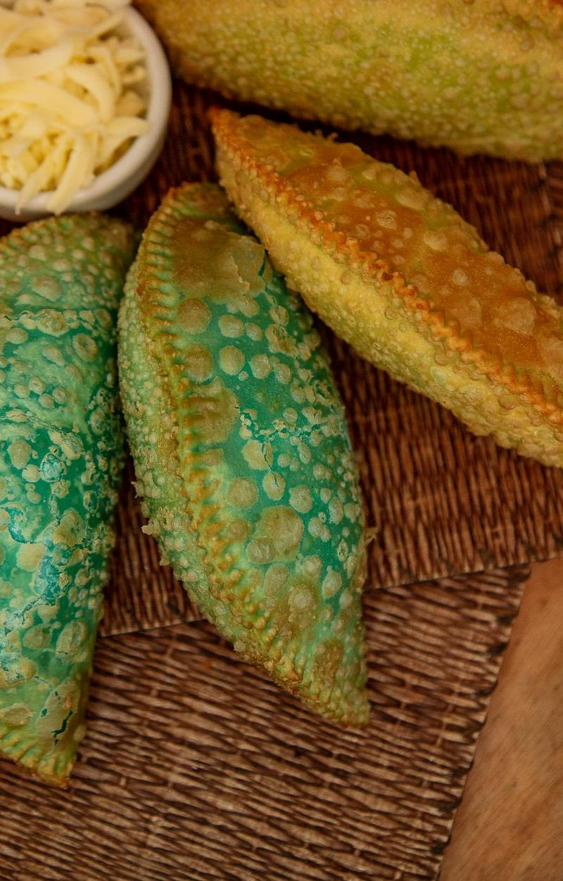 Crispy Pastel de Feira with Bacon & Cheese