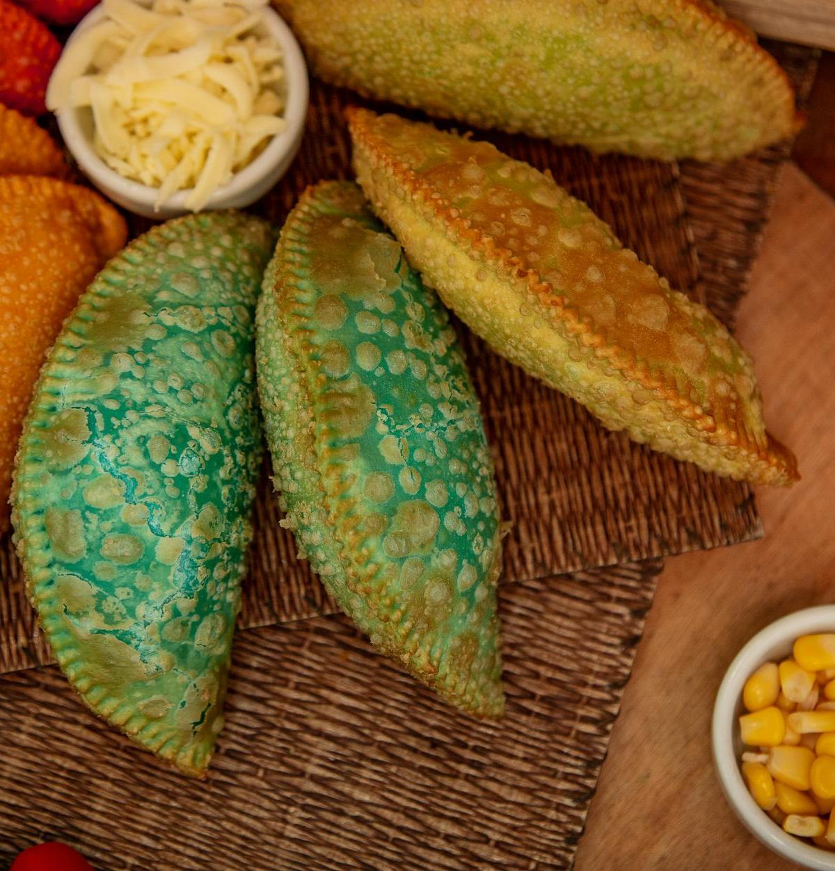 Crispy Pastel de Feira with Bacon & Cheese