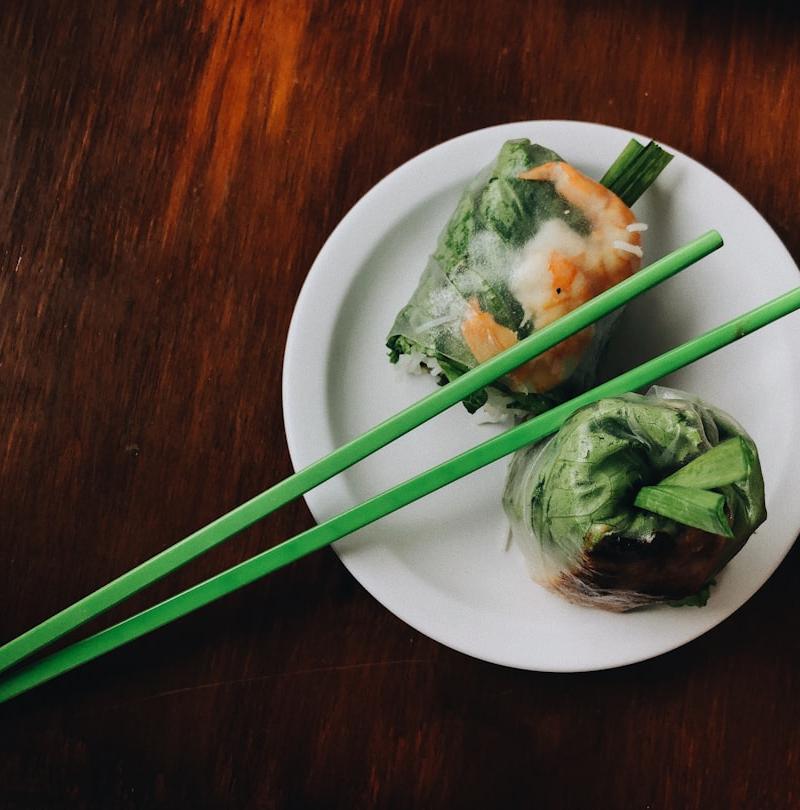 Crispy Peanut Spring Rolls