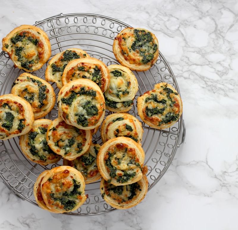 Crispy Phyllo Cups with Spinach & Feta