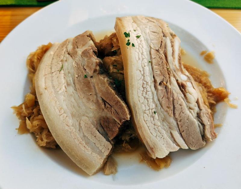 20-Min Crispy Pork Belly & Cabbage