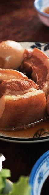 Crispy Pork Belly with Potatoes & Pickles