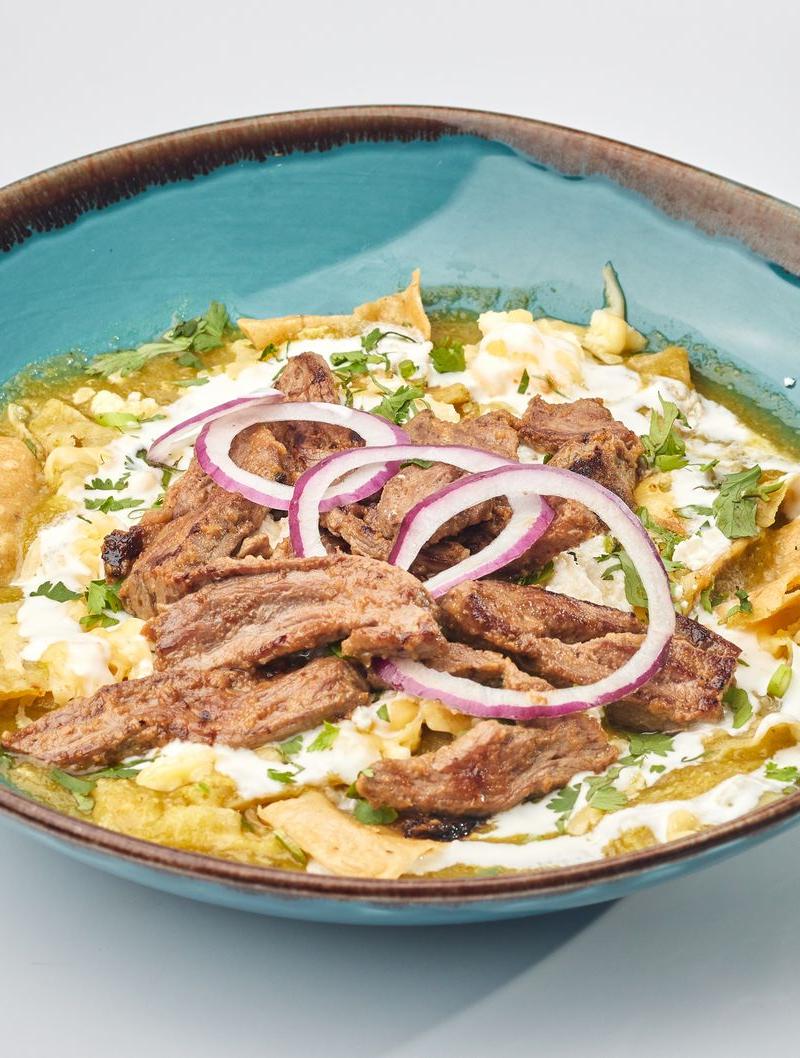 Crispy Pork Chilaquiles
