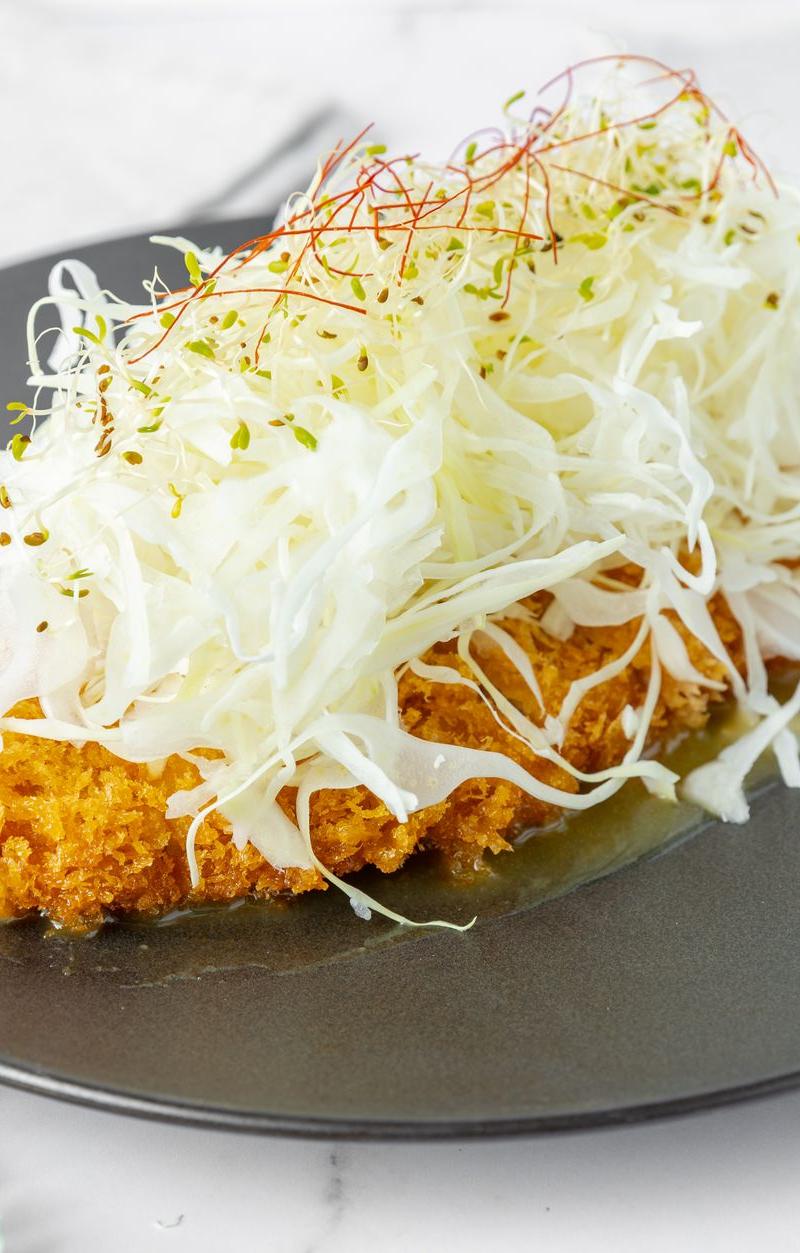Crispy Pork Cutlet with Gochujang Glaze