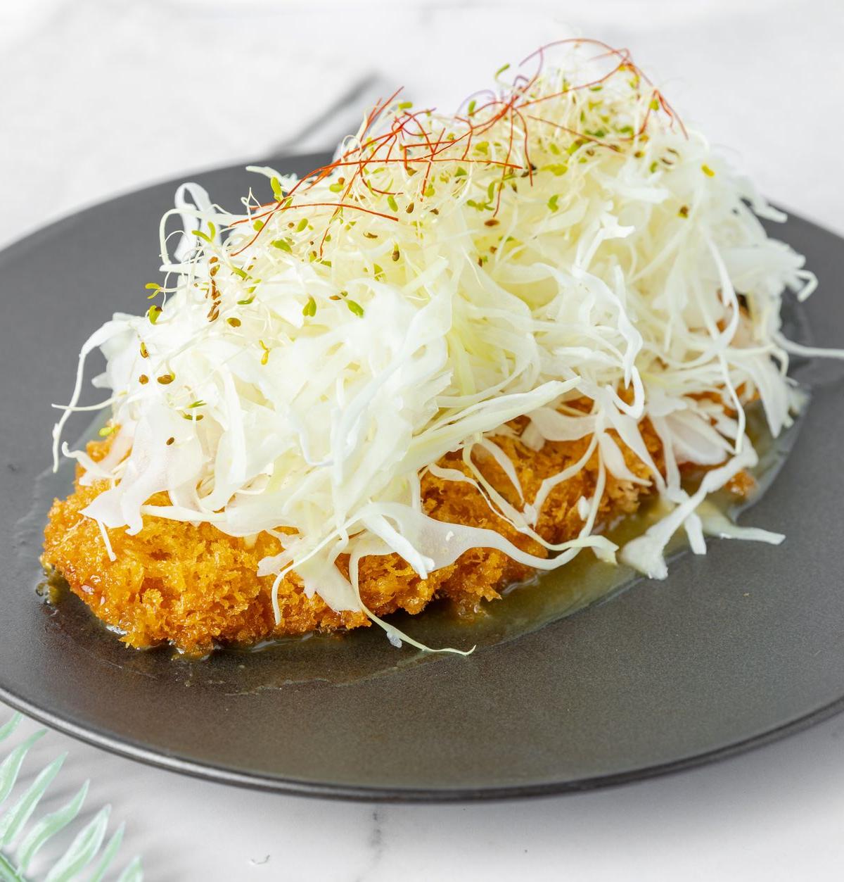 Crispy Pork Cutlet with Gochujang Glaze