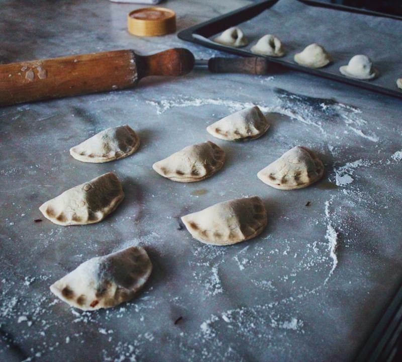 Crispy Pork Pierogi