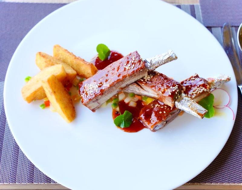 Crispy Pork Ribs with Caraway