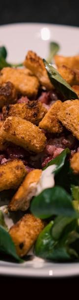 Crispy Pork Salade Lyonnaise