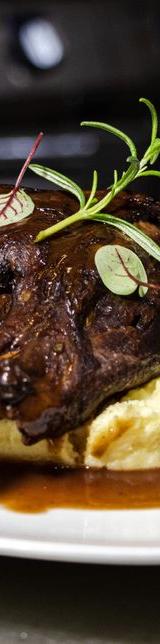 Crispy Pork Shank with Beer Gravy
