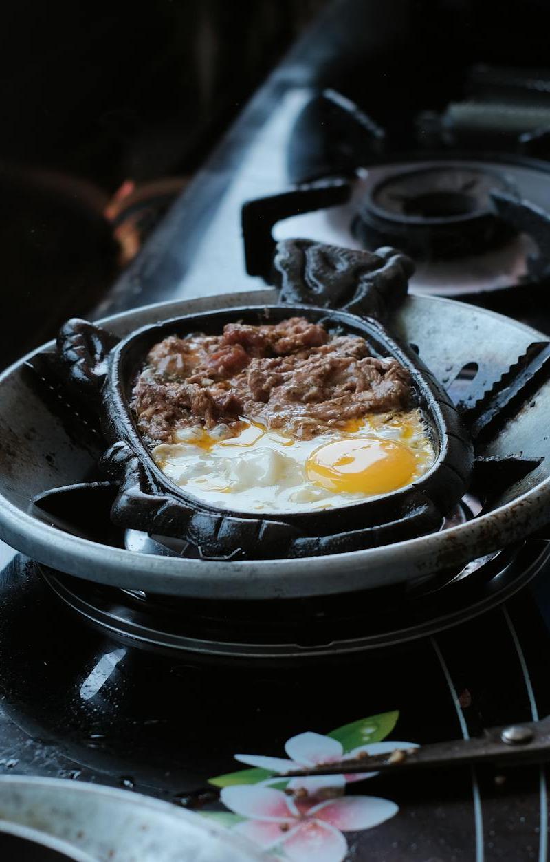 Crispy Pork Sisig with Fried Egg
