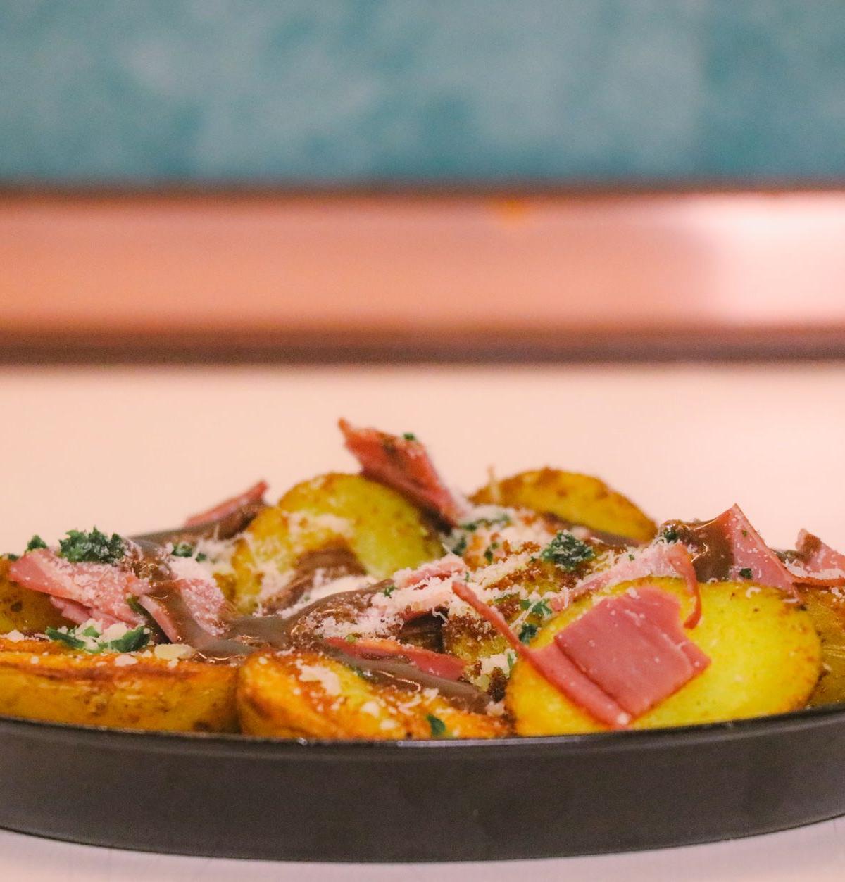 20-Min Crispy Potato & Cheese Gratin