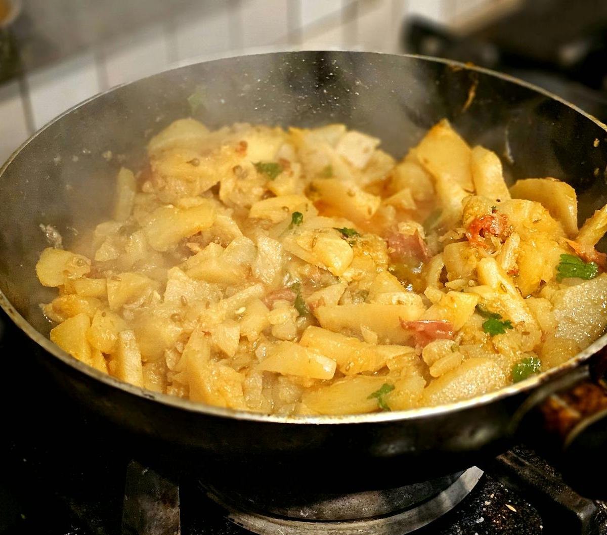 Crispy Potato Cumin Skillet