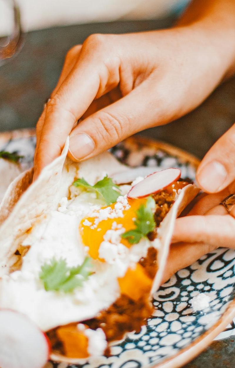 Crispy Potato & Egg Tacos