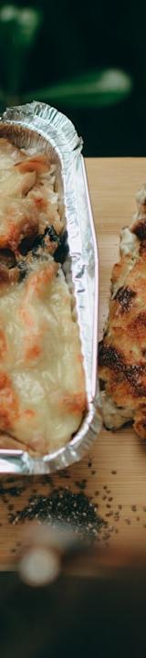 Crispy Potato Gratin with Baked Chicken