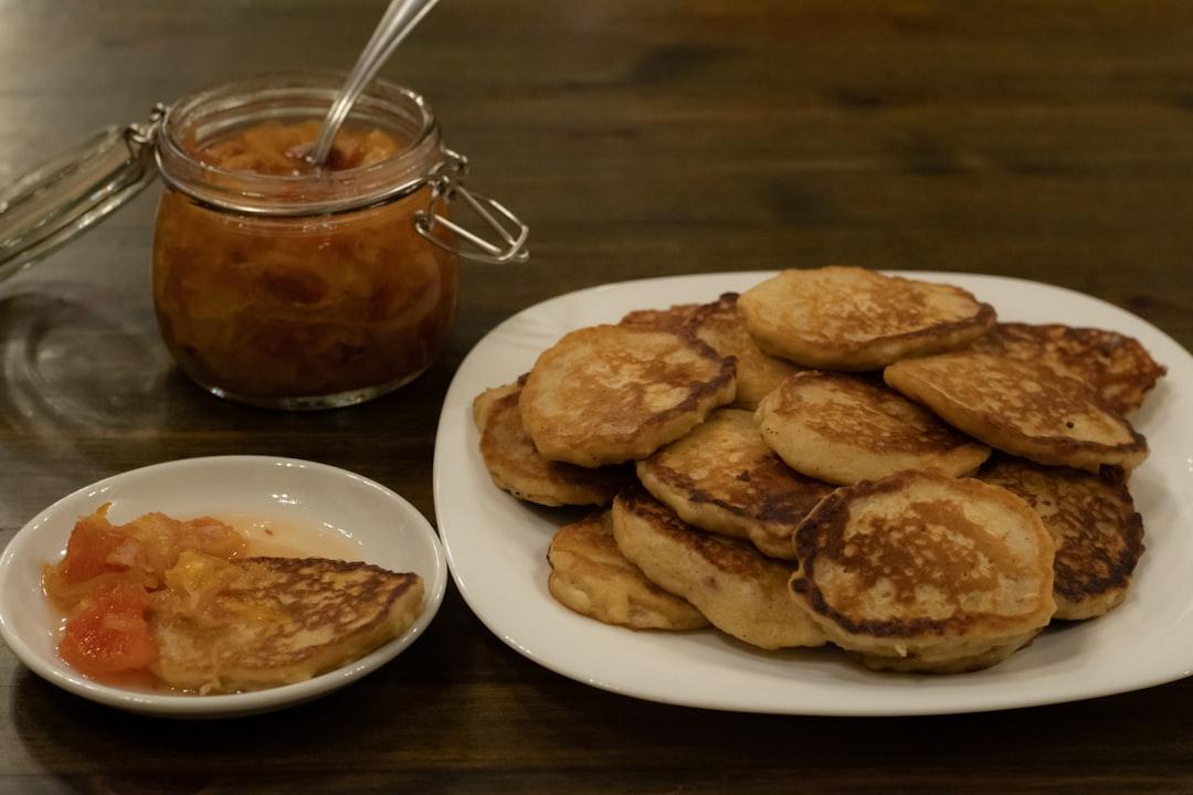 Crispy Potato Pancakes with Fruit Compote
