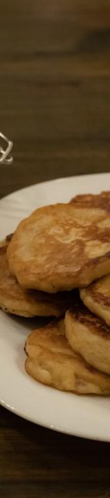 Crispy Potato Pancakes with Fruit Compote