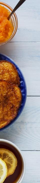 Crispy Potato Pancakes with Honey & Jam