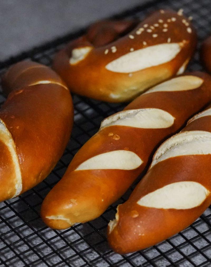 Crispy Pretzel Sticks with Hot Mustard