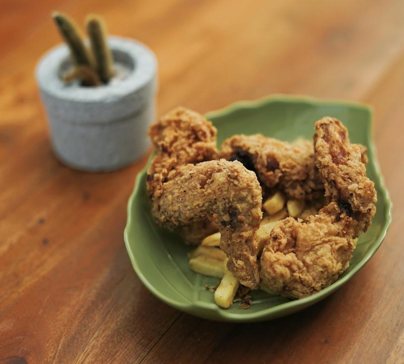 Crispy Pritong Manok with Fries