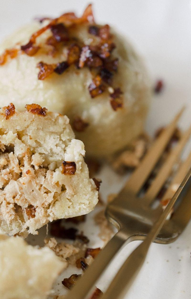 Crispy Pyzy with Bacon Bits