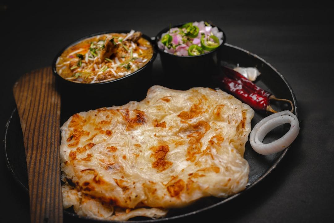 Crispy Roti Canai with Coconut Curry Dip