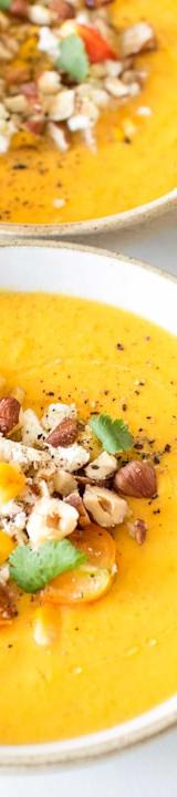 Crispy Sage Butternut Squash Soup