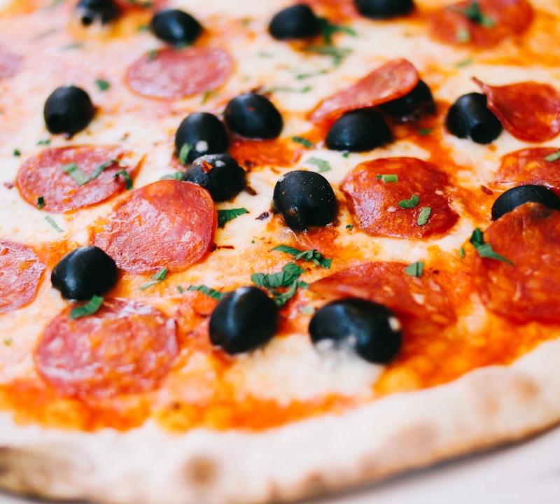Crispy Salami Pizza with Hot Honey
