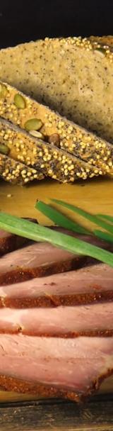 Crispy Schmalzbrot with Ham & Chives