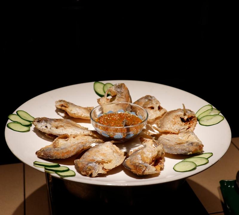 Crispy Seafood Batagor with Peanut Sauce