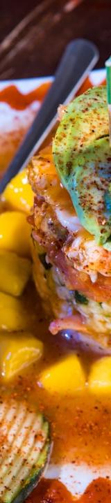 Crispy Shrimp Avocado Tostada Stack