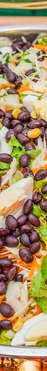 Crispy Shrimp Chip Black Bean Salad