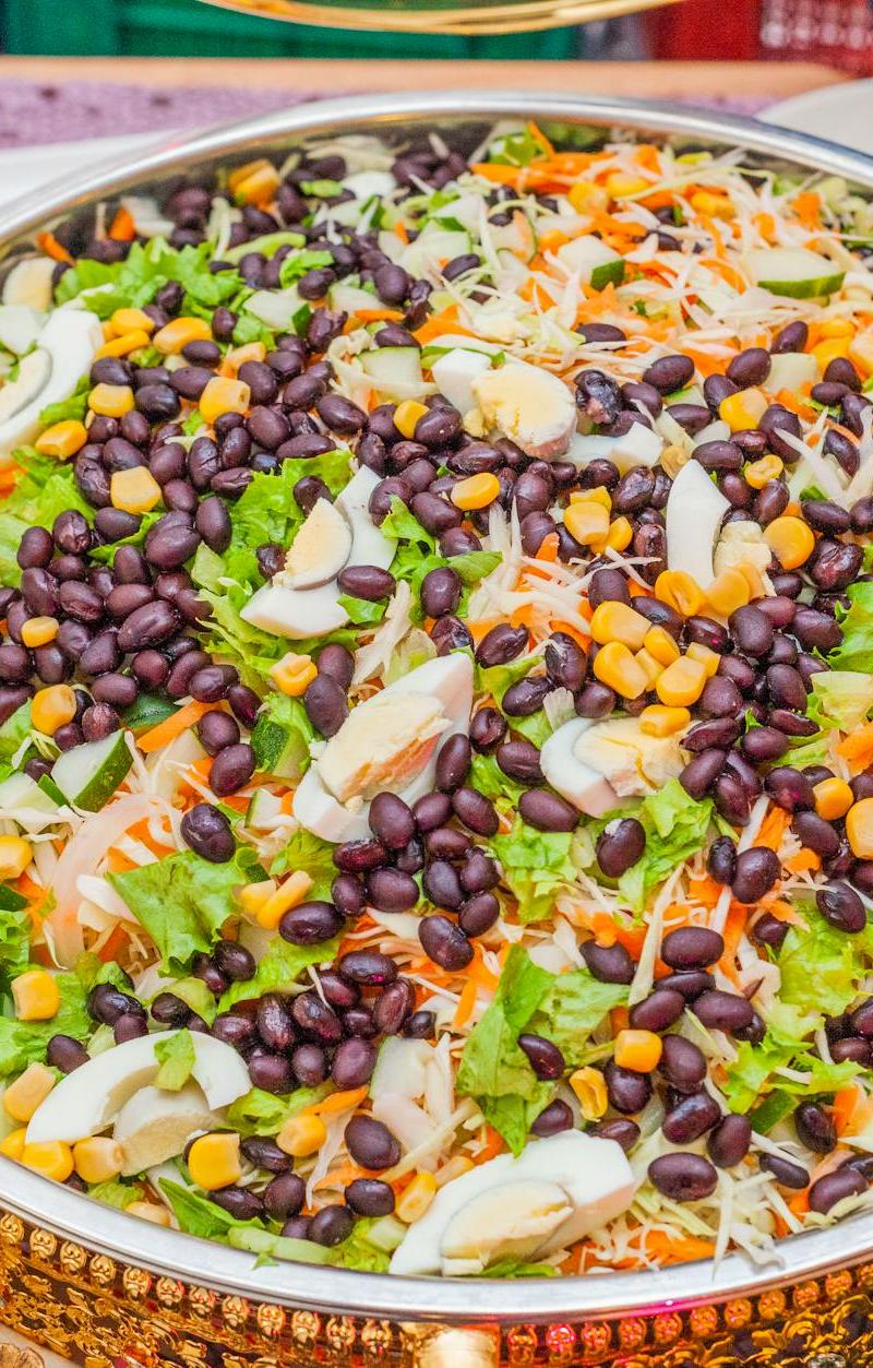 Crispy Shrimp Chip Black Bean Salad