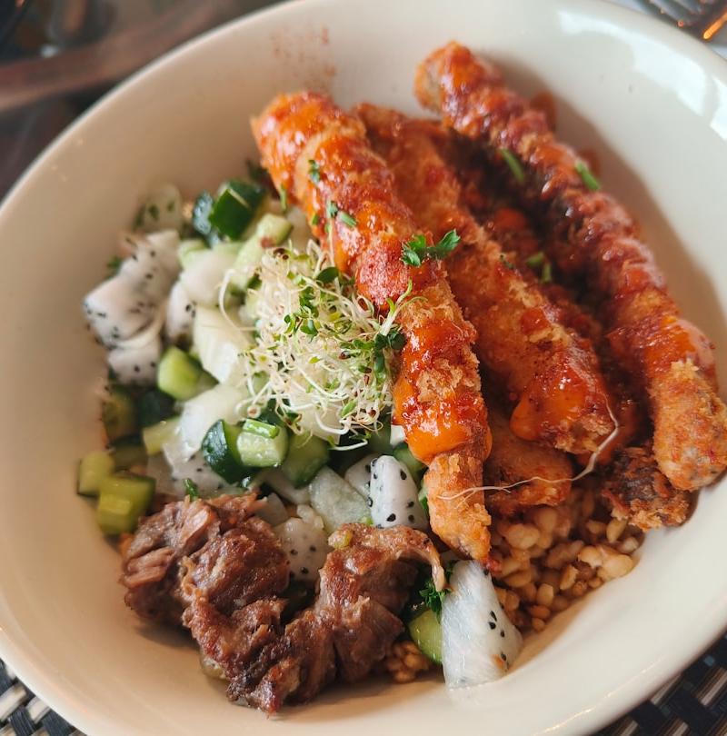Crispy Shrimp & Feta Bowl