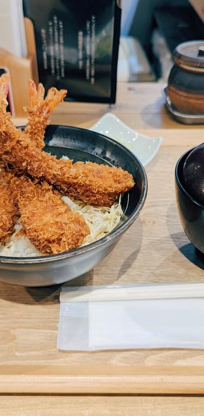 Crispy Shrimp Rice Bowl with Miso Soup